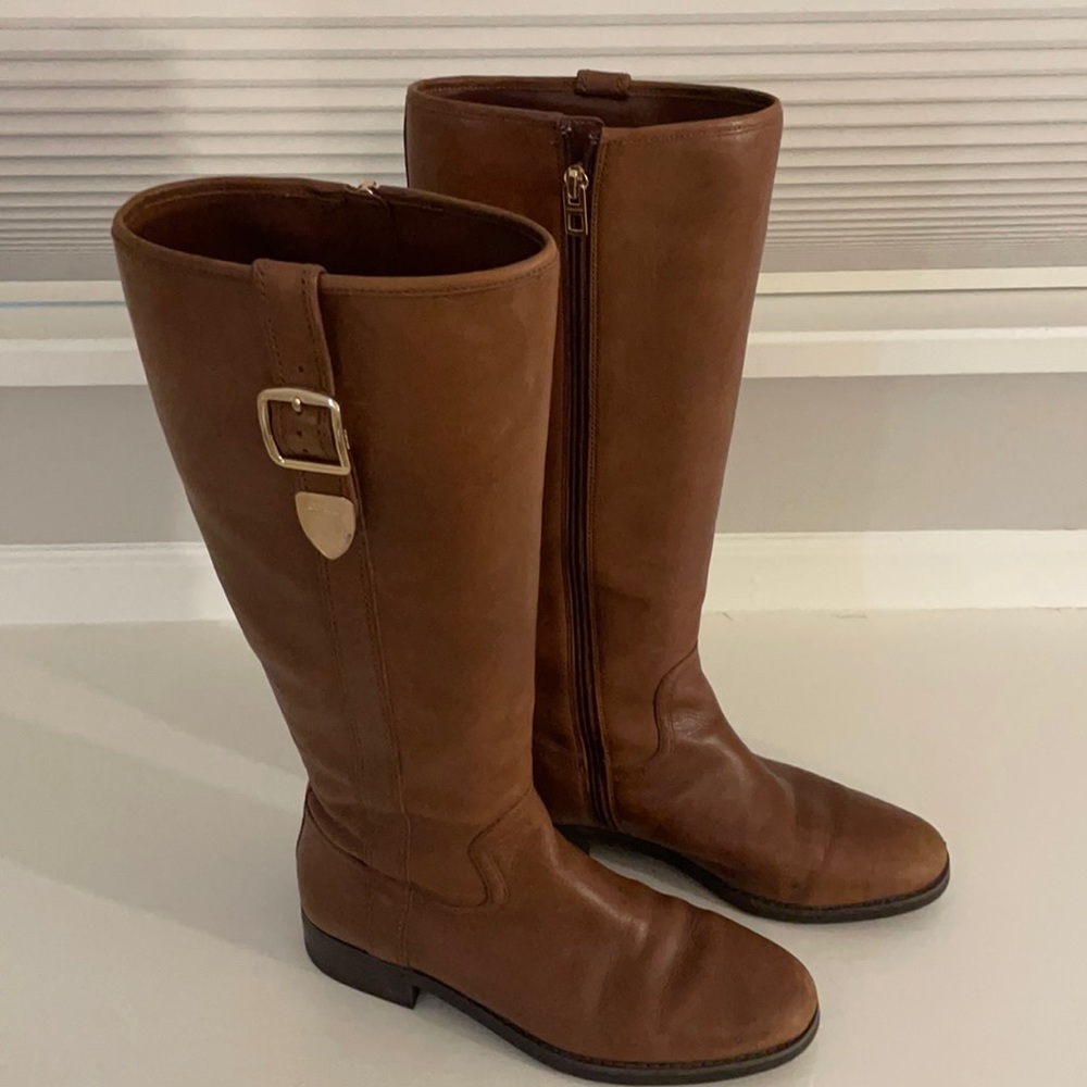 Coach brown leather boots
